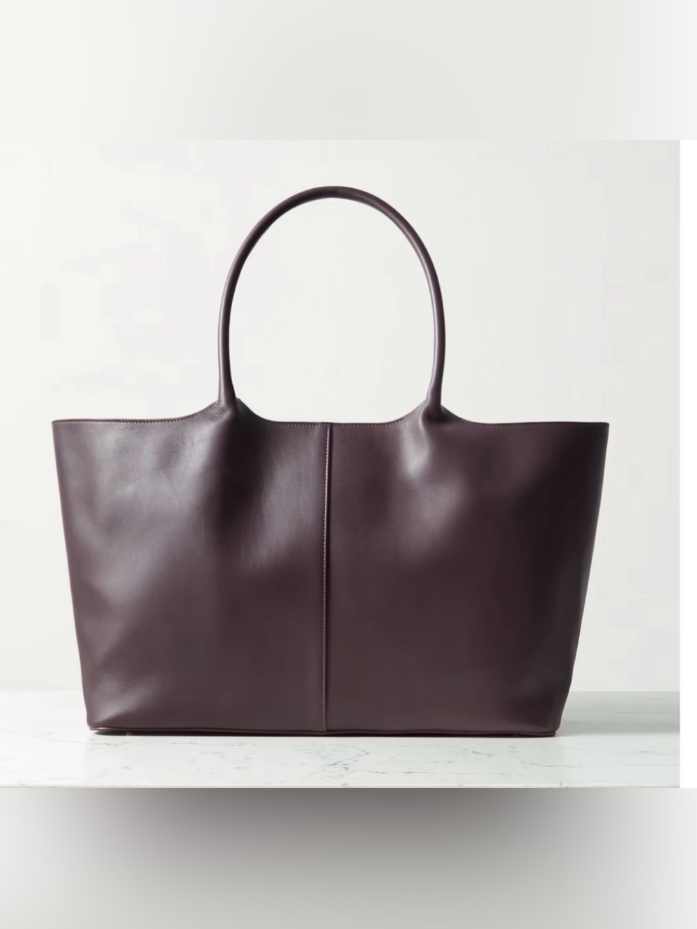 GABRIELA HEARST Mcewan Tote XL Oversized Carryon Leather Bag Shopper Burgundy